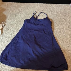 Harlara navy dress built in short
